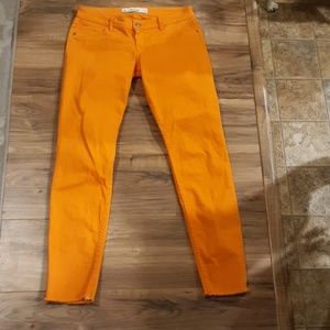 Abercrombie & Fitch Awesome Orange Jeans.